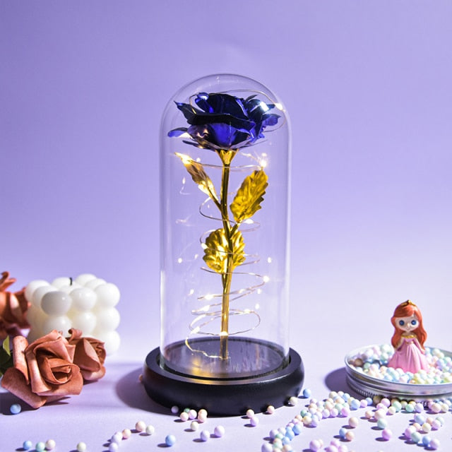 Preserved Roses In Glass Galaxy