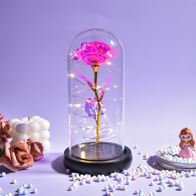 Preserved Roses In Glass Galaxy