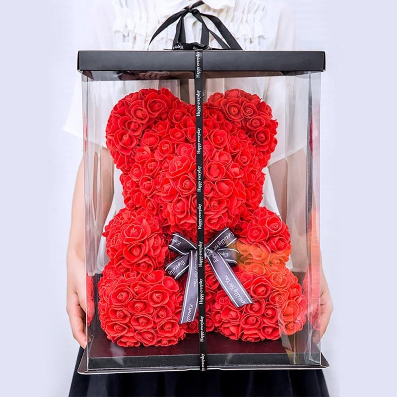 Red Rose Teddy Bear Rose Flower